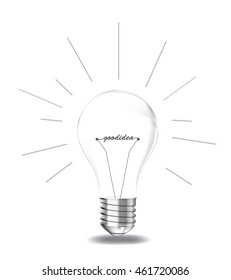 Bulb idea vector