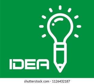 BULB IDEA VECTOR ICON 