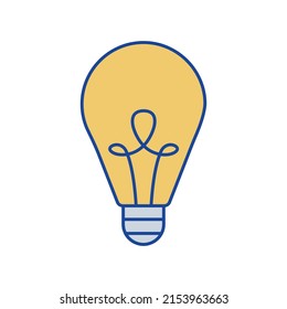 Bulb idea Vector icon which is suitable for commercial work and easily modify or edit it

