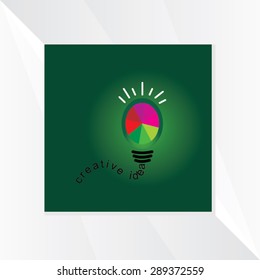 bulb idea vector illustration 