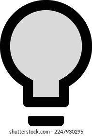 bulb illustration with flat style