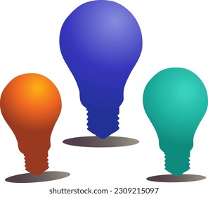 bulb illustration vector for collection