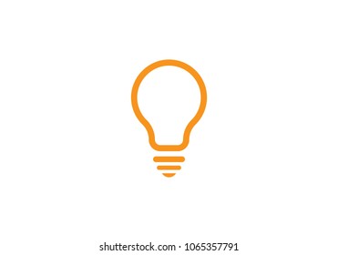 bulb ilustration logo vector template