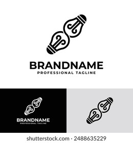 Bulb Infinity Logo, Ideal for Renewable Energy Solutions