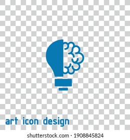 bulb innovate vector icon on an abstract background