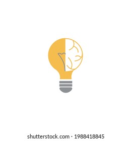 bulb innovate vector icon on white background