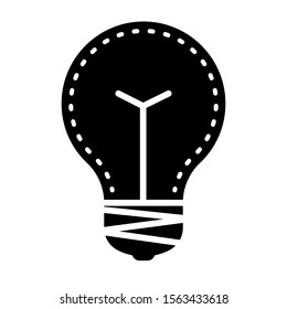 bulb inspiration idea icon vector