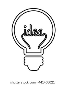 bulb isolated icon design