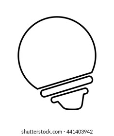 bulb isolated icon design