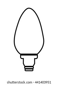 bulb isolated icon design