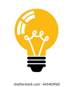 bulb isolated icon design