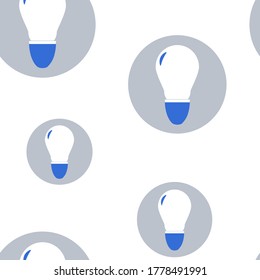 bulb isolated on a white background.vector. seamless pattern.