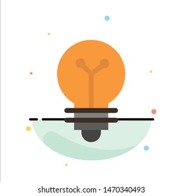 Bulb, Lab, Light, Biochemistry Abstract Flat Color Icon Template. Vector Icon Template background