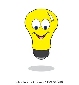 Bulb Lamp Cartoon Vector