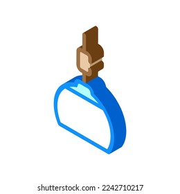 bulb lamp ceiling isometric icon vector. bulb lamp ceiling sign. isolated symbol illustration