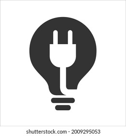 bulb lamp with electric jack in the middle