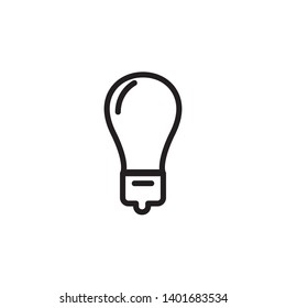 bulb lamp icon, illustration vector template