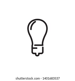 bulb lamp icon, illustration vector template