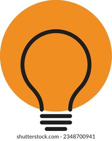 Bulb lamp icon logo design vector image