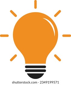 Logo-Design für Bulllampen-Symbol, Vektorbild
