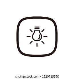 Bulb lamp icon sign symbol