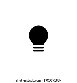 Bulb Lamp Icon Symbol for Logo, Pictogram, Apps, Website, or Graphic Design Element. Idea Symbol. Illustration Vector