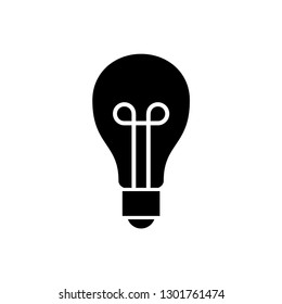 bulb lamp icon template