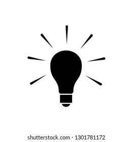 bulb lamp icon trendy
