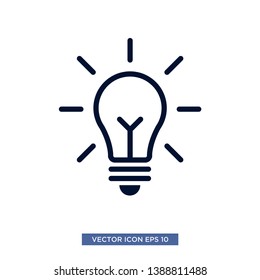 bulb lamp icon vector illustration