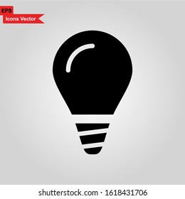 bulb and lamp icon vector illustration - premium vector

