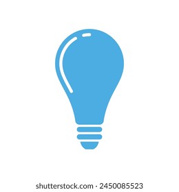 Bulb Lamp Icon Vector Template Illustration Design