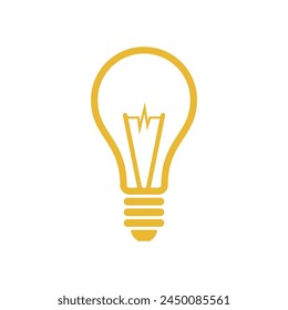 Diseño de ilustración de Plantilla de Vector de icono de lámpara