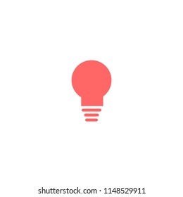 bulb lamp line vector icon