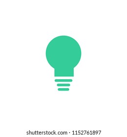 bulb lamp line vector icon