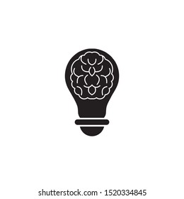 bulb lamp logo design vector illustration icon template
