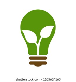 Bulb Lamp logo.Light icon. Energy symbol. Vector eps 08.