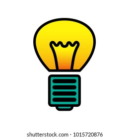 Bulb lamp vector illustration