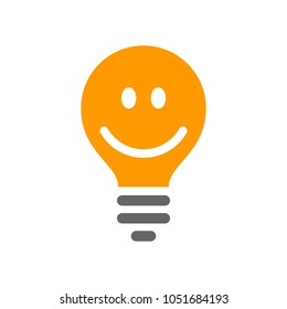 bulb lamp vector logo.