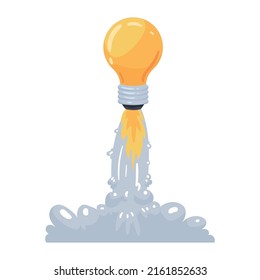icono de idea de inicio de lanzador de bombillas
