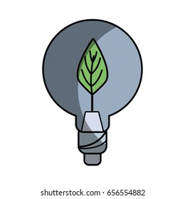 bulb with leaf inside to reduce energy