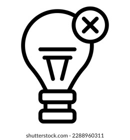 Bulb learning icon outline vector. School education. Child classroom