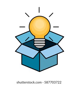 bulb light big idea concept