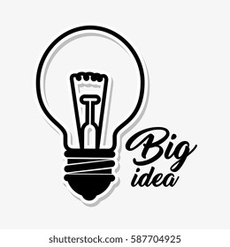 bulb light big idea concept