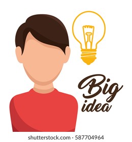 bulb light big idea concept