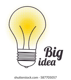 bulb light big idea concept
