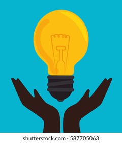 bulb light big idea concept