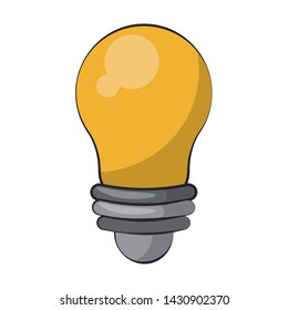 Bulb light big idea symbol isolated vector illustration graphic design