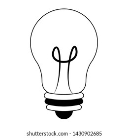 Bulb light big idea symbol isolated vector illustration graphic design