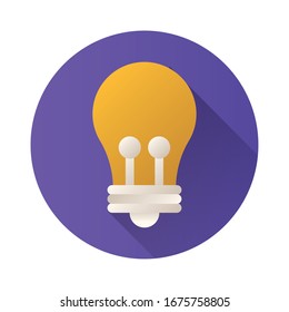 bulb light block style icon vector illustration design