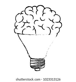 bulb light with brain